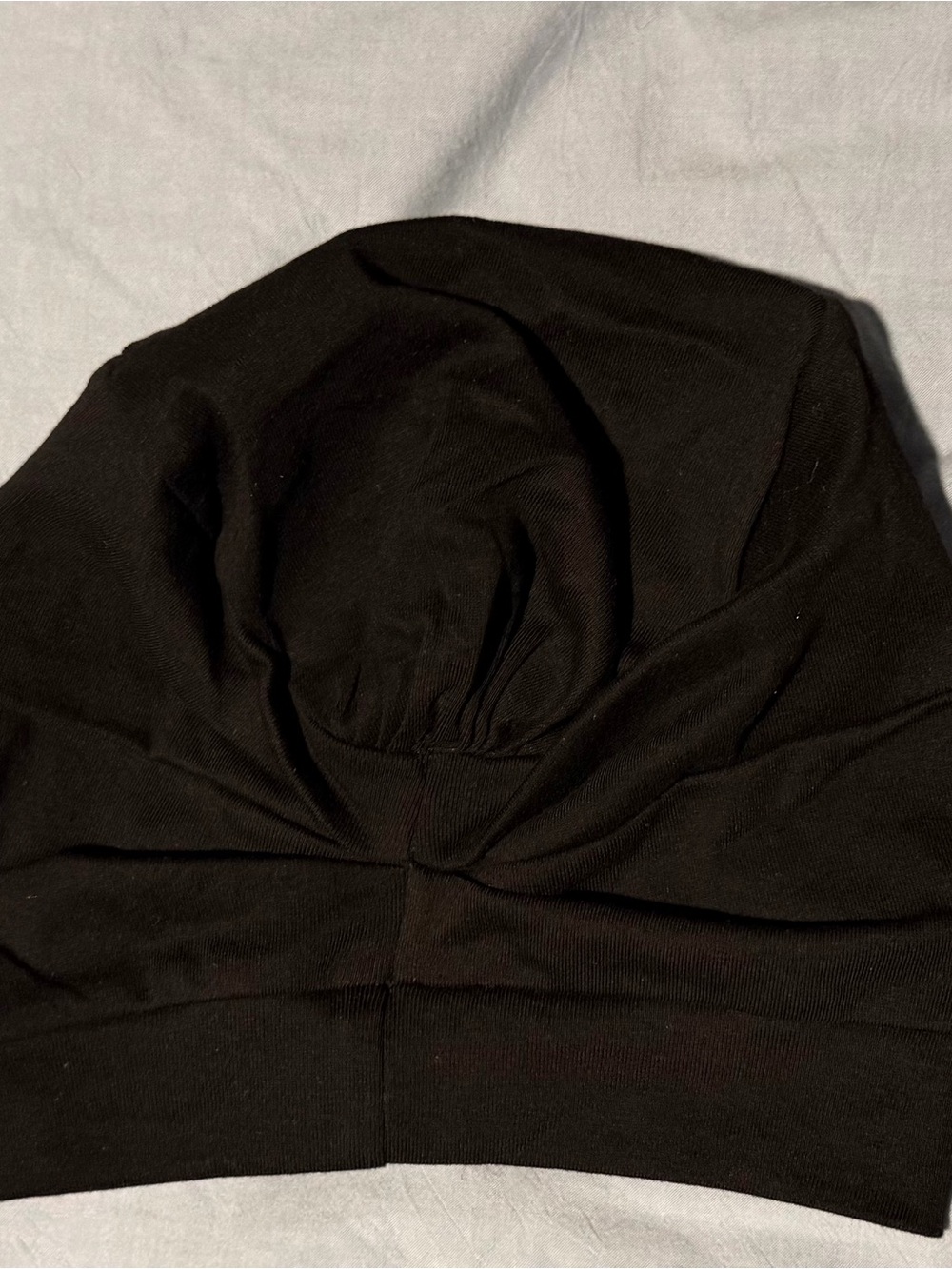 Black Women's Stretch Knit Beanie Hat